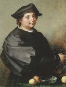 Andrea del Sarto portrait of becuccio bicchieraio oil painting